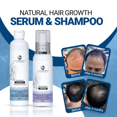 UNISEX 2 MONTH HAIR GROWTH PACKAGE (3 SERUMS/1 SHAMPOO)